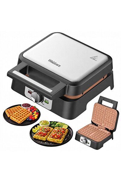WEBBER WM16 1600W APARAT DE FĂRĂȘIȚI CERAMIC XXL DIN OȚEL INOXIDABIL CU CONTR...