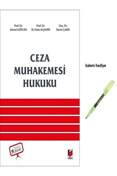 Adalet Yayınevi Ceza Muhakemesi Hukuku (Ahmet Gökcen) Eylül 2026 (Kalem)