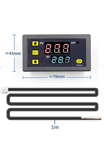 AC 220 Dijital Termostat Modül | Kuluçka ve Akvaryum Sıcaklık Kontrol Kartı