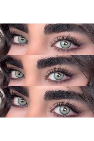 Axhara Newyork SUNSHINE GREEN YEŞİL RENKLİ KİRPİK LENSİ LENS KABI YILLIK
