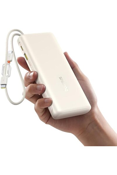 Baseus EnerFill FC41 100W 20000mAh Power Bank with Built-in Cables, White