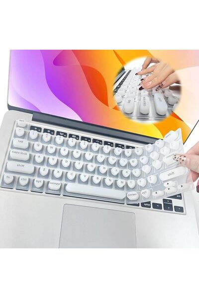 ALMEKAQUZ Silicone Keyboard Protector - Anti-Dust Raised Design for Long Nail...