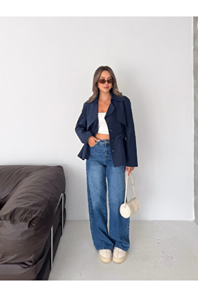 MİSPİER Belted Elastic Trench Jacket
