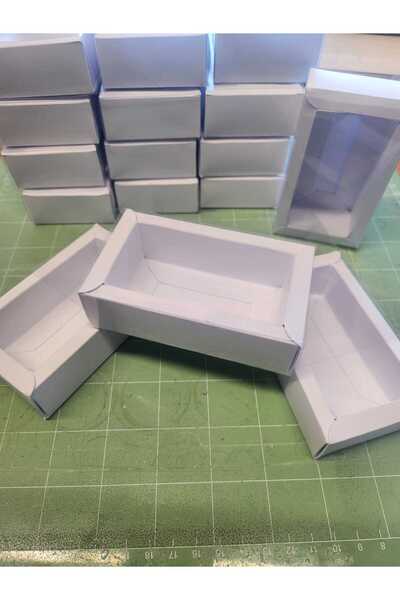 Generic Brand Cutii handmade 9x4x2 cu fereastra transparenta|set 30buc