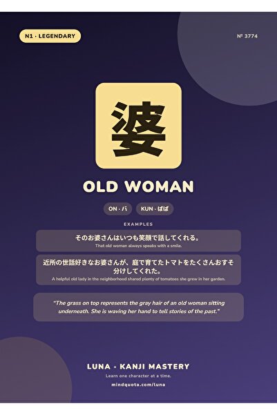 OEM Poster Infografic Kanji Bătrână, scriere japoneză, Carton 250g, A4