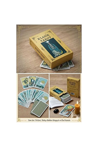 Hediye Vakti Classic Tarot Deck - Tarot Set with Turkish Guidebook 78 Cards -...