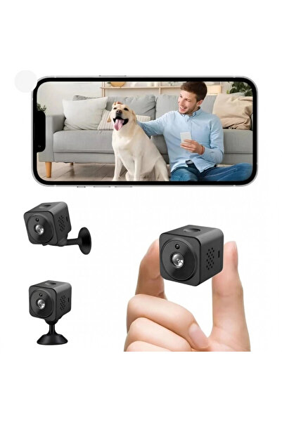 Epilons Akıllı Mini Kamera 1080p Hd Wifi Mobil Uygulamalı Şarjlı Gece Görüşlü...