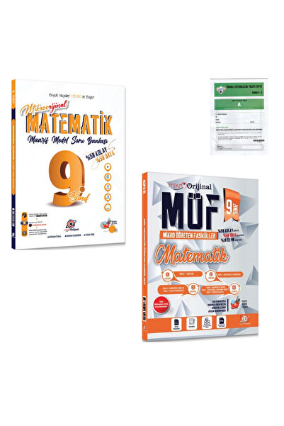 Orijinal Yayınları Orijinal Mikro 9. Sınıf Matematik MÖF Mikro Öğreten 4 lü F...