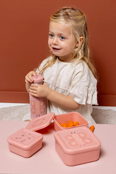 Trixie Girl Child Mrs. Butterfly 3-Piece Snack Container 05-229