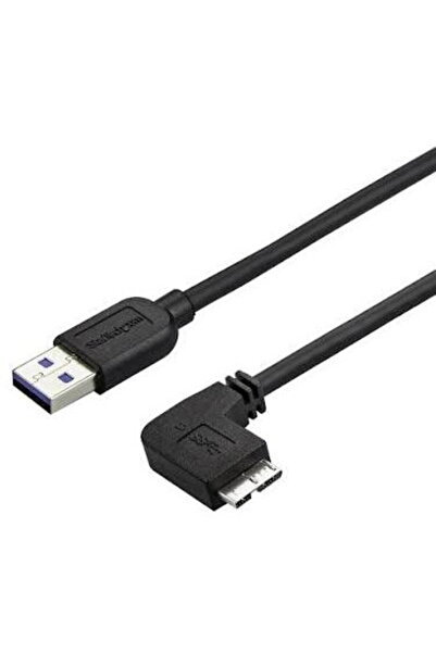 startech Cablu Micro-USB 3.0 subțire (5 Gbps) - M/M - Micro USB cu unghi drep...