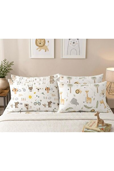VODDİ 4 fete de perna cu fermoar, model pentru copii 50x70 cm |   70% bumbac ...