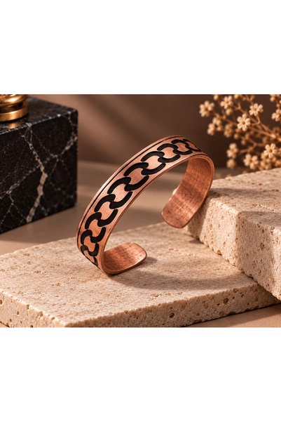 Liacharm Pure Copper Women's Handcuff Bracelet - Authentic Copper Jewelry wit...
