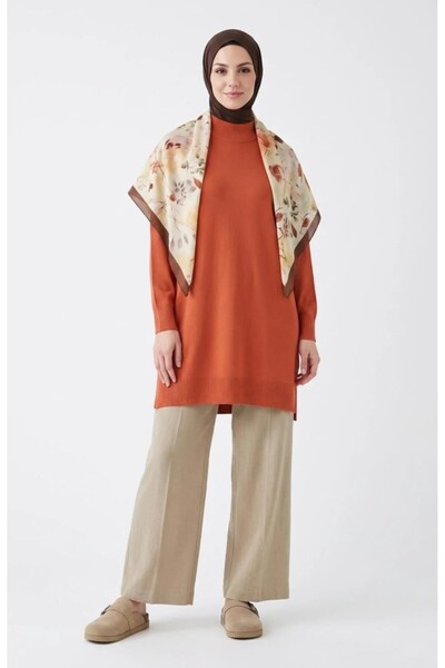Armine TREND Tri̇ko Tunic - Ribbed - Raglan Sleeves - Perfect Fit - Fall&Winter