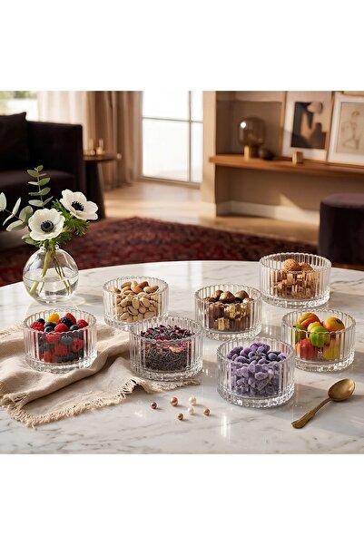 Ryan Dessert and Nut Serving Bowl Set, 6 Pieces