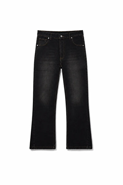 no7man Rigg - Black - Bootcut Luxury Street - 100% Cotton Denim - Men's Jeans