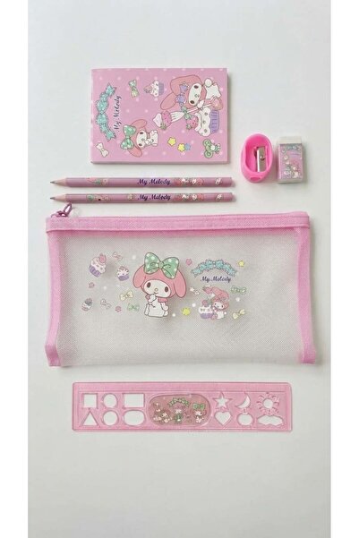 mucize My Melody Licensed Pink Pencil Case Set - School and Gift Set with Was...