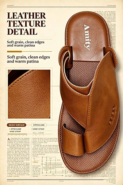 SoftSole KSA صنادل رجالية قابلة للتعديل بحزام، مصنوعة من الجلد الصناعي مع دعم...
