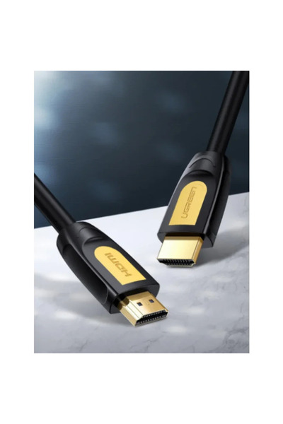 Ugreen Cablu video HD101 HDMI (T) la HDMI (T) 3m galben + negru