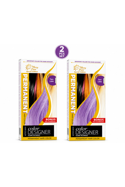 Lovisah Styles Permanent Hair Color 2 PCS Set – Taro Latte Shade with Bonus H...
