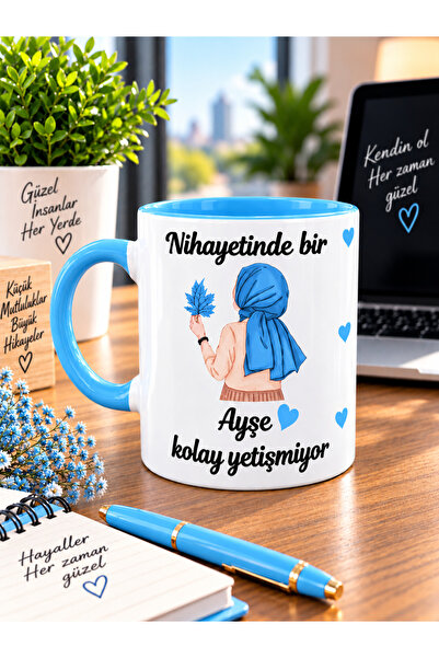 RENKLİ PORSELEN İSİMLİ KUPA