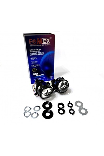 FEMEX P80 Bi-Led Projektör Far İçi LED Mercek 3,0 Inc Çift Lazerli