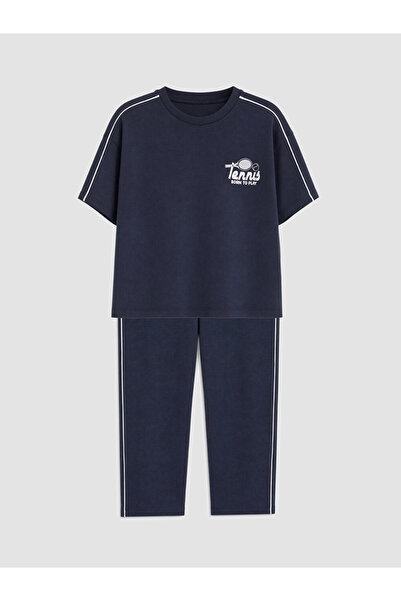 LC Waikiki Printed boy's suit