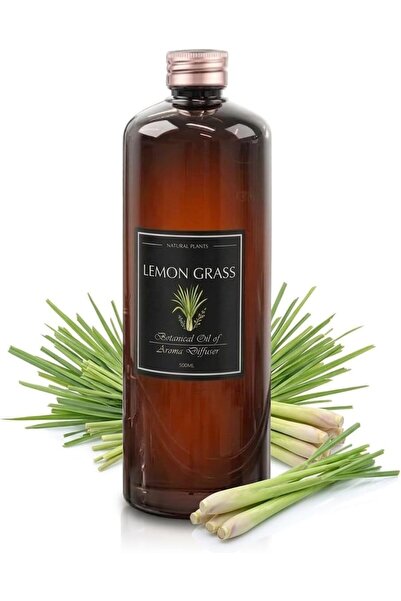 AYMNOOR Lemongrass Essential Oil Refill 500mL 100% Pure Therapeutic Oil for D...