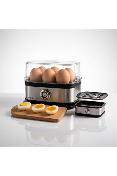 Denx Dinex Dx3443 Square Electric Egg Cooker & Boiler - 200W Power, 1 to 6 Eg...