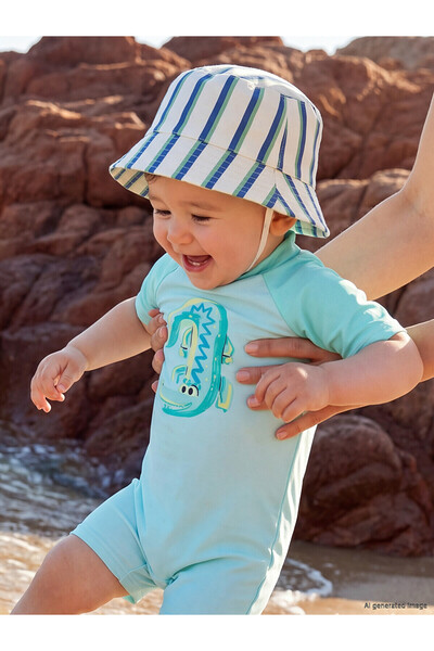 LC Waikiki Two Mt Shop Quality Striped Baby Boy Bucket Hat