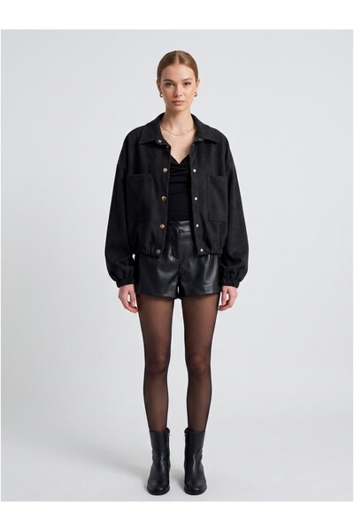DLV-KISA BOMBER SİYAH
