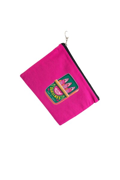 handedizayn Θήκη για tablet με σχέδιο σαρδέλας σε φούξια χρώμα