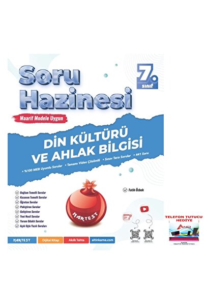 Nartest Yayınları 2026-2027 Müfredat 7. Sınıf Din Kültürü Ve Ahlak Bilgisi So...