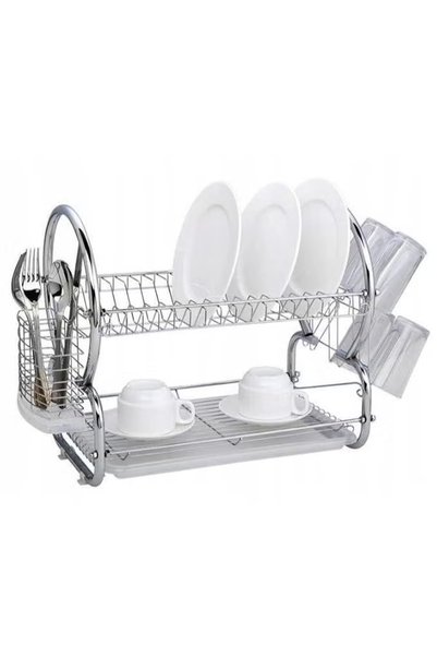 CLASSYTOUCH CLASSY TOUCH 2 TIER DISH ORGANIZER 8- SHAPE CT-2006 x 3