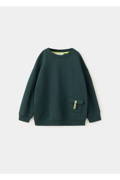 MANGO Baby Cepli pamuklu sweatshirt