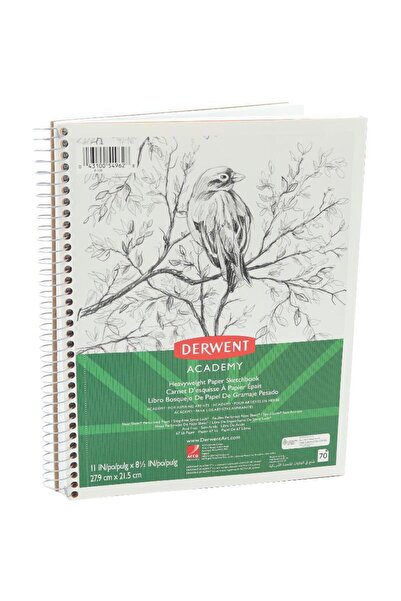Derwent Academy Sketchbook, Heavyweight, White, (11 inch X Letter (8.5 inch, ...