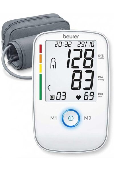 Beurer BM Upper Arm Blood Pressure Monitor | Risk Indicator | Arrhythmia Dete...