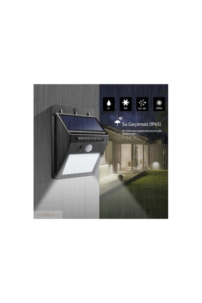 Güneş Enerjili Solar Dış Mekan Lambası