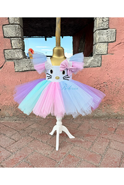 BELORIA CHILDREN'S FASHION Hello Kitty’den Esinlenilmiş Kız Çocuk Kedi Temalı...