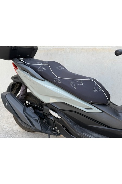 solera | s.e. LUXURY BRAND HONDA FORZA UYUMLU BEYAZ FİTİLLİ SU GEÇİRMEZ KOLTU...