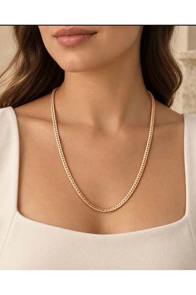 Rose Gold Gurmet Zincir Kolye – Uzun Model