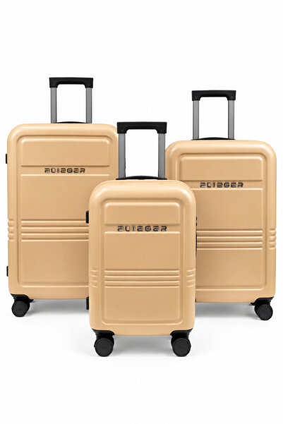 Flieger Luggage FLIEGER Premium 3-Piece Travel Luggage Set Modern Hard Shell ...