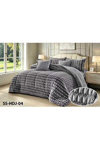BIET ALMAFROSHAT Comforter Set with 6 Pieces Napa Fur Winter Soft Fur Bedding...