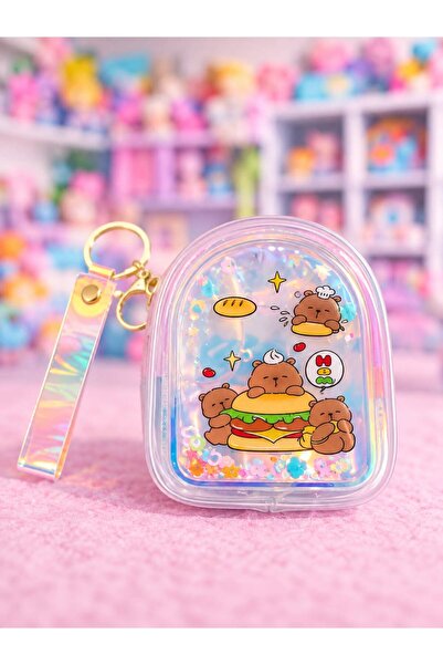 EMKSHOP Capybara Puffy Mini Wallet Bag (10.5 cm * 8.5 cm)