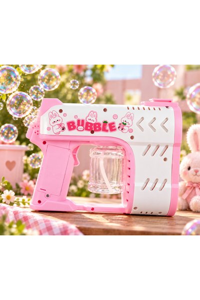 MEGA Bubble Blaster Köpük Baloncuk Tabancası Çift Çıkışlı Sesli Işıklı 5+