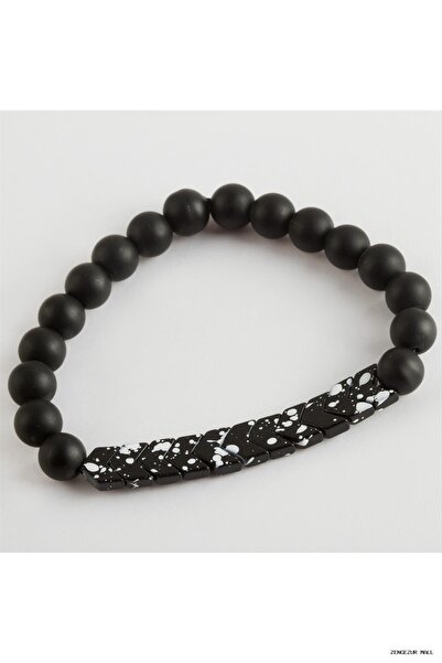 ZERO LAND Zngzrmll Onix Hematite Natural Stone (234240) Bracelet Black