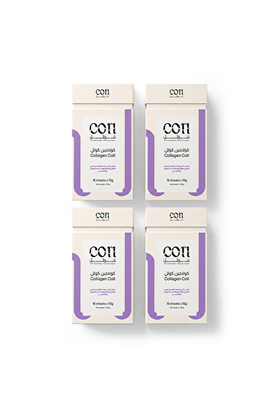 COLL مكمل غذائي كولاجين كول (Collagen Coll) - 4 عبوات (64 ظرفاً × 10 جم) تركي...