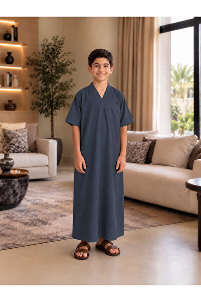 Generic Brand ثوب نوم ولادي بقماش بارد عرض 14 إنش – تصميم عملي ومريح للمنزل و...