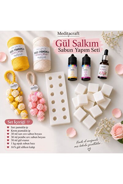 Gül Salkım Sabun Yapım Seti -