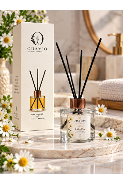 Papatya Kokulu Çubuklu Oda Kokusu 100 ml - Kalıcı Ferah Ev Kokusu & Bambu Çubuklu Diffuser