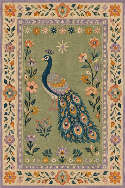 Rugs Modern Halı Rugs Modern Nora Muse Özel Tasarım Çok Renkli İnce Dokuma Sa...